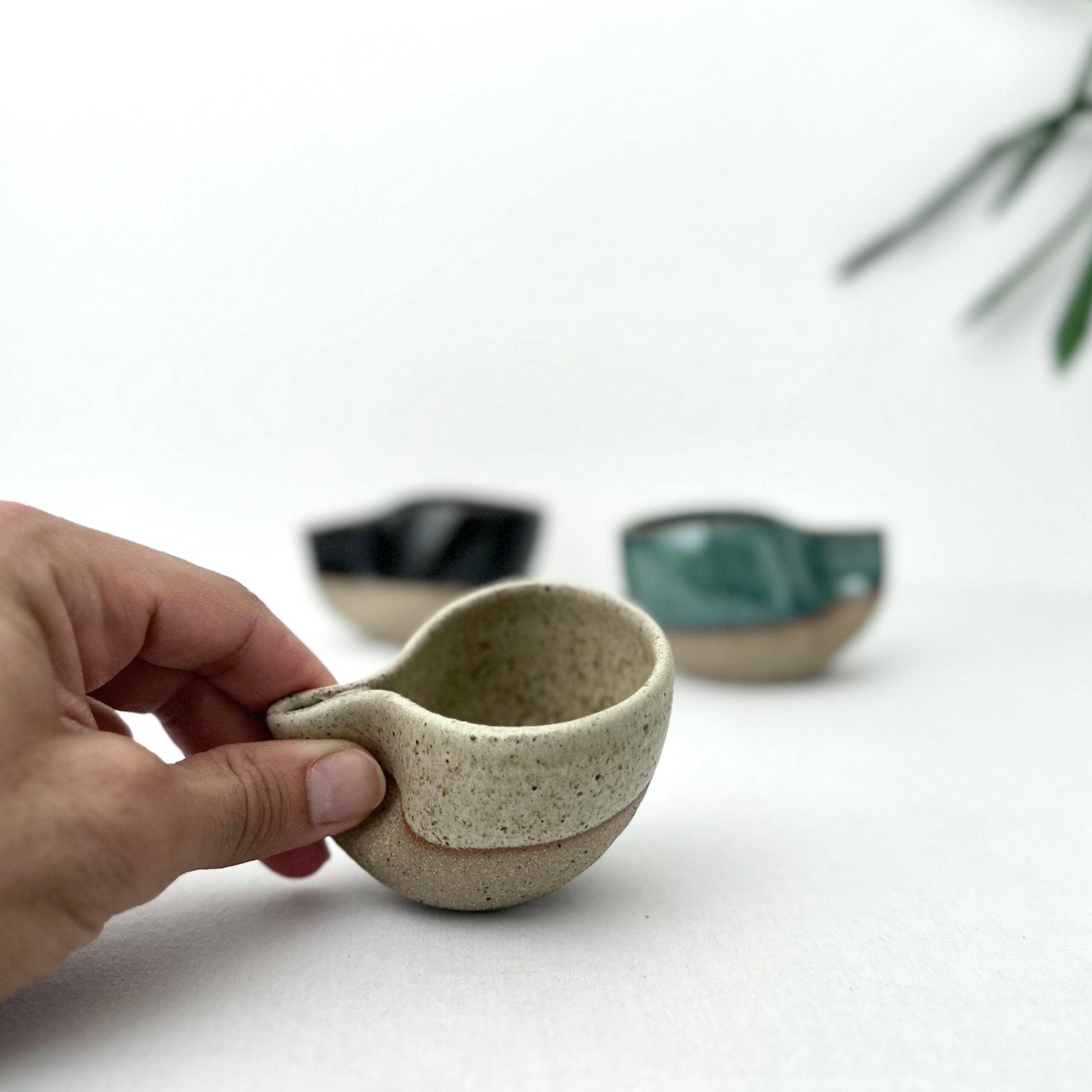 Handmade Finger Print Espresso Mug